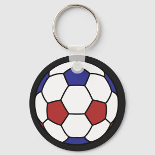 Mens Soccer Name Keychain
