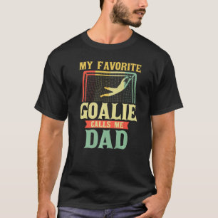 Mens Soccer Player Dad Goalie Father T-Shirt