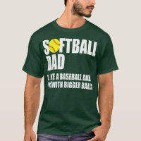 Mens Softball Dad Definition Funny 