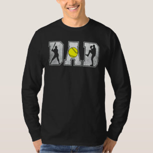 Mens Softball Dad Family Football Team Player Spor T-Shirt