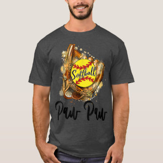 Mens Softball Paw Paw T-Shirt