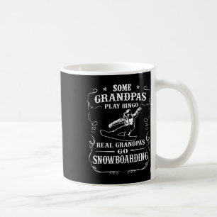 Mens Some Grandpas Play Bingo Real Grandpas Go Sno Coffee Mug