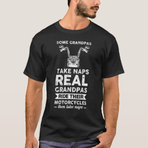 Mens Some Grandpas Take Naps Biker T-Shirt
