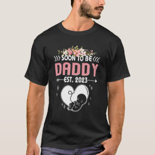 Mens Soon To Be Daddy 2023 First Time Dad T-Shirt