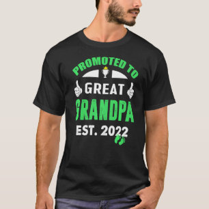 Mens Soon To Be Grandpa 2022 Promoted To Great Gr T-Shirt