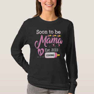 Mens Soon To Be Mama 2023 First Time Mom Pregnancy T-Shirt
