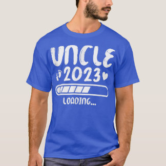 Mens Soon to be Uncle 2023 Pregnancy Reveal First T-Shirt