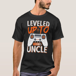 Mens Soon To Be Uncle Levelled Up To Uncle Future T-Shirt