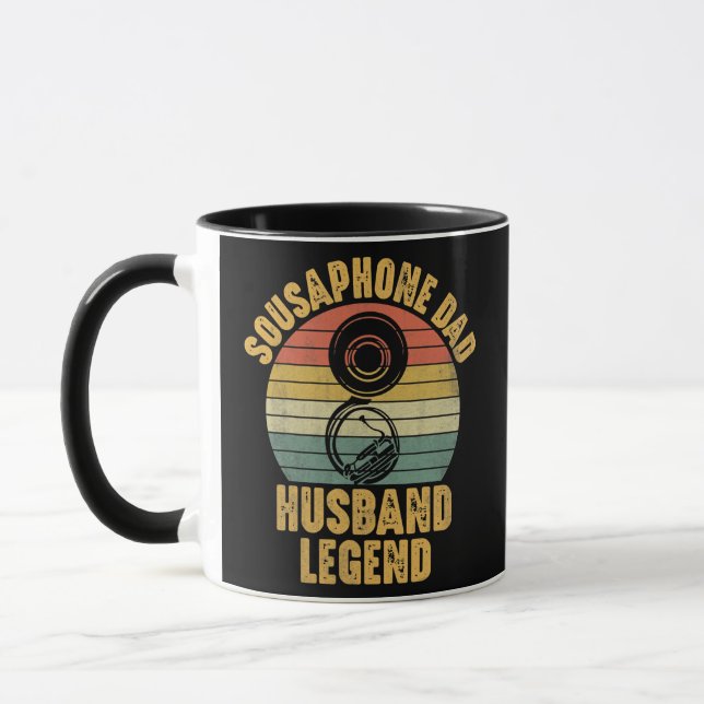 Mens Sousaphone Player Funny Husband Dad Father's Mug (Left)