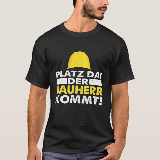 Mens Space As The Builder Comes T-Shirt (Front)