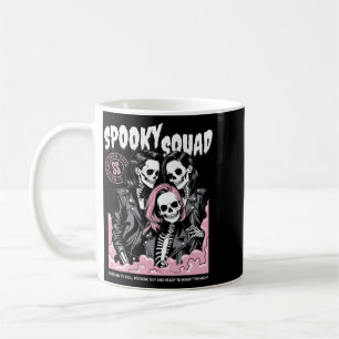 Mens Spooky Squad Skeleton Matching Halloween Coffee Mug