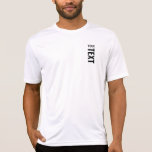Mens Sport Tee Shirts Add Your Text White<br><div class="desc">Add Your Text Here Template Mens Sport-Tek Competitor Activewear White T-Shirt.</div>