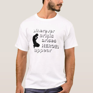 Men's Sportswear Gift Religious HEROES APPEAR T-Shirt