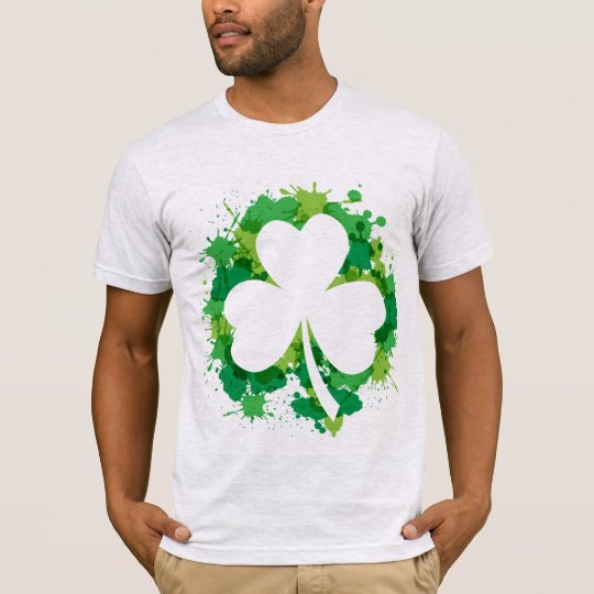 Mens St. Patricks Clover T-Shirt | Zazzle.ca