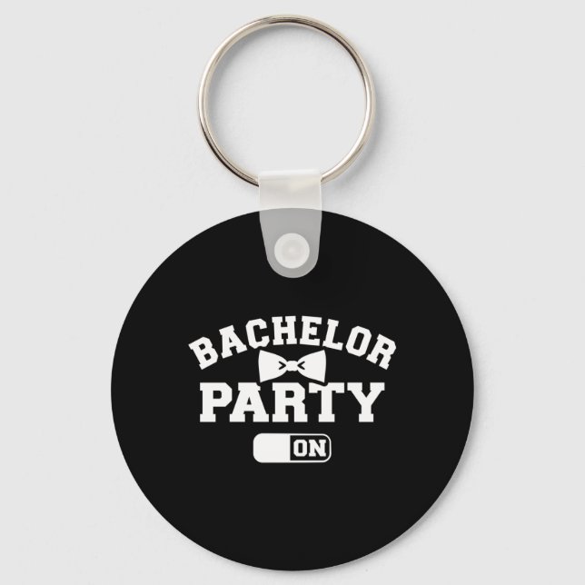 Mens Stag Night Mode On Performance Keychain (Front)