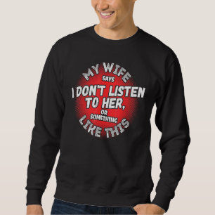 Mens  Statement Couple Valentine's Day Heart Sweatshirt