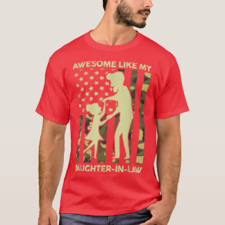 Mens Stepdad Fathers Day Gift Awesome Like My Daug T-Shirt