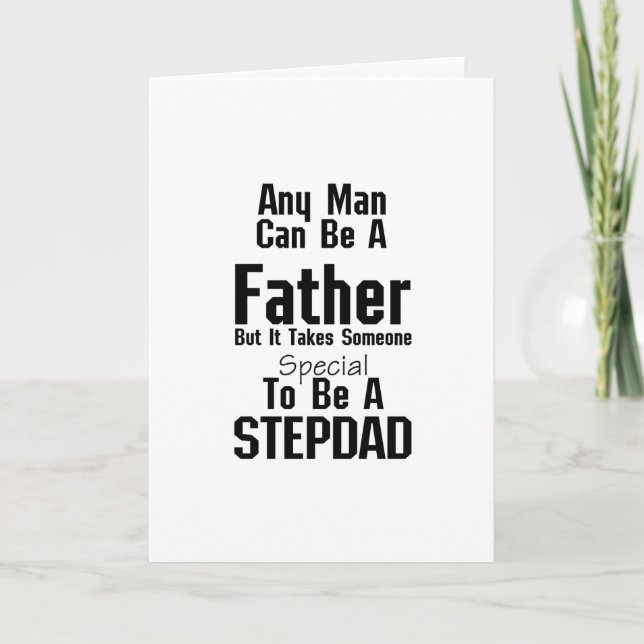 Mens Stepdad  Gift Dads Stepdad Grandpa Card (Front)