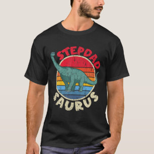Mens Stepdad Saurus I Brachiosaurus Diplodocus I F T-Shirt