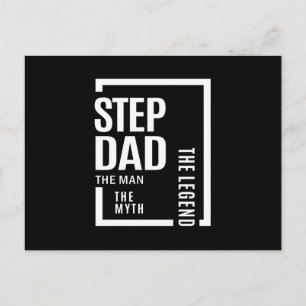 Mens Stepdad The Man The Myth The Legend Gift Postcard