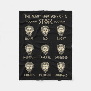 Mens Stoicism Quote Marcus Aurelius Philosophy Fun Fleece Blanket