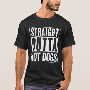 Mens Straight Outta Hot Dogs Distressed Vintage Fu T-Shirt