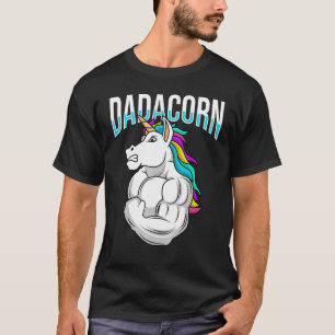 Mens Strong Dad Dadacorn Papacorn Unicorn Papa Bod T-Shirt