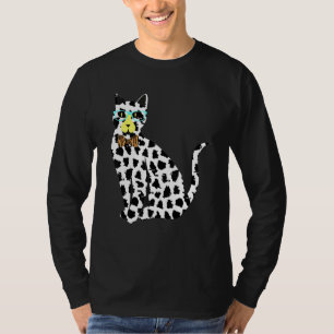 Mens Stylish Kitten  Animals  Spotted Cat In Sungl T-Shirt