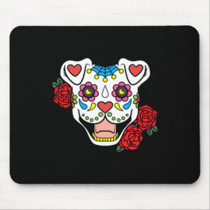 Mens Sugar Skull Pitbull Clothing Men Women Gift Mouse Pad