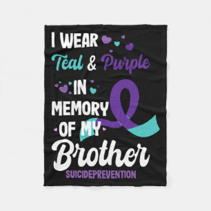 Mens Suicide Prevention Awareness In Memory Of Fleece Blanket