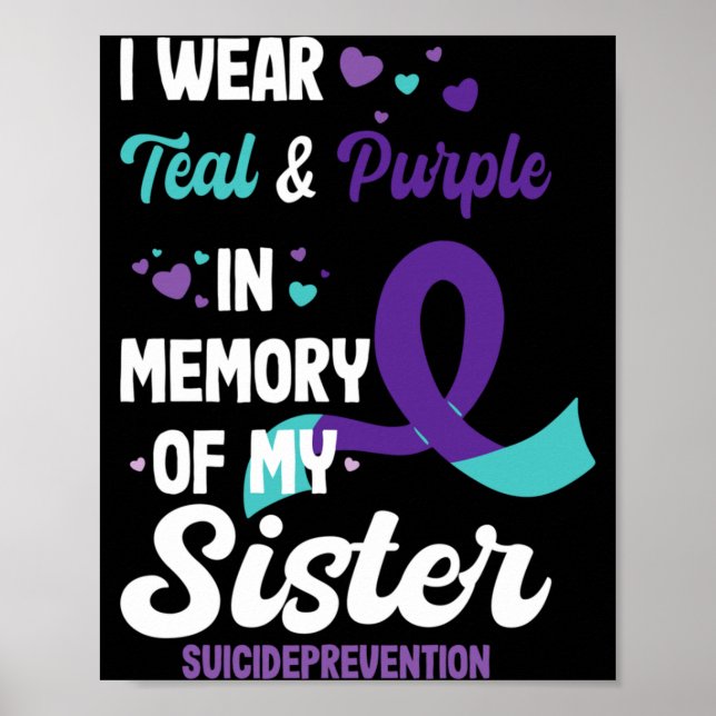 Mens Suicide Prevention Awareness In Memory Of Poster (Front)