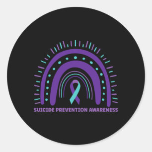 Mens Suicide Prevention Awareness Mental Health Classic Round Sticker
