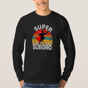 Mens Super Suegro Spanish Father In Law Hero With T-Shirt