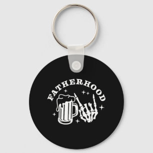 Mens Surviving Fatherhood One Beer At A Time Fathe Keychain