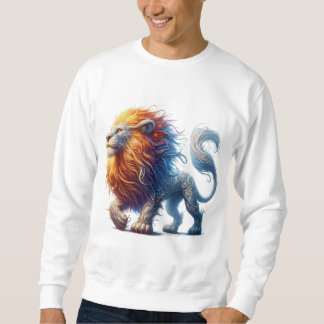 Men's sweatshirt with lion print