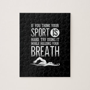 Mens Swim Swimmer Swimming Sport Practice Jigsaw Puzzle