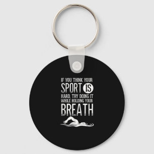 Mens Swim Swimmer Swimming Sport Practice Keychain