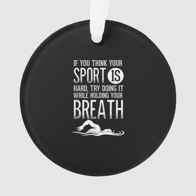 Mens Swimmer Swimmer pratique de natation (devant)