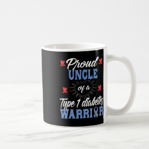 Mens T1d Proud Uncle Diabetes Awareness Type 1 Ins Coffee Mug