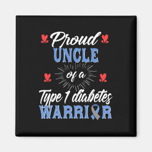 Mens T1d Proud Uncle Diabetes Awareness Type 1 Ins Magnet