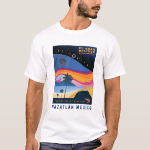 Men's t-shirt 2024 Solar Eclipse Mazatlan Mexico