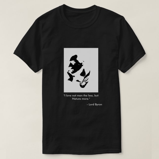 Mens T-Shirt - Lord Byron, Poetry (Design Front)