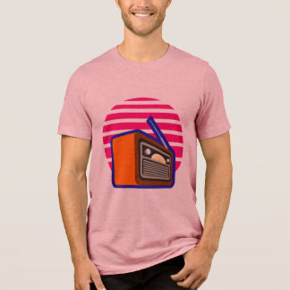 Men's T-Shirt Retro Radio Vintage Tri-Blend Shirt