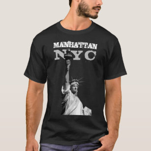 Men's T-Shirts Manhattan Liberty Statue New York