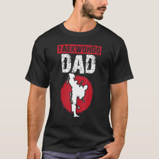 Mens Tae Kwon Do Dad black belt Fighter Martial Ar T-Shirt