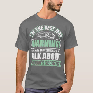 Mens Talk About Grooms Secrets Bachelor Party  T-Shirt