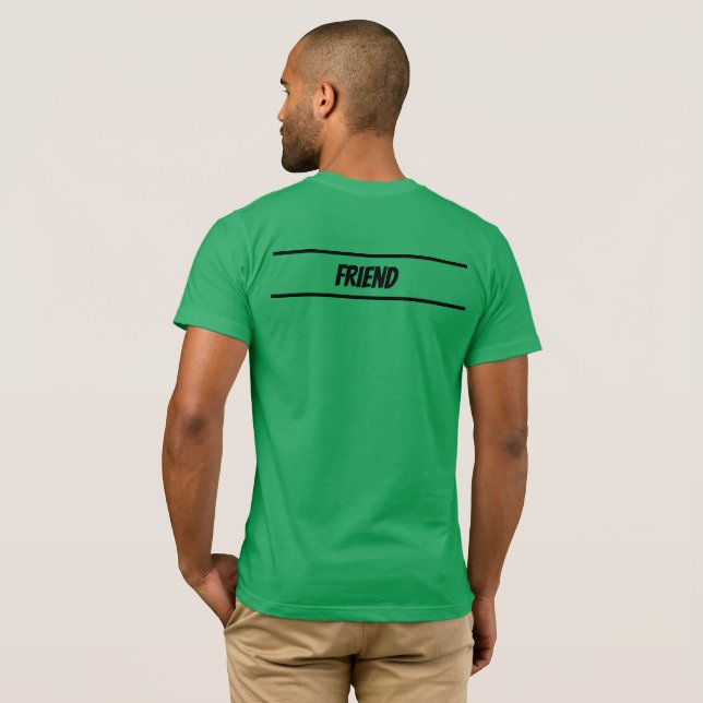 Men's Team Deb, Name Customizable T-Shirt (Back Full)