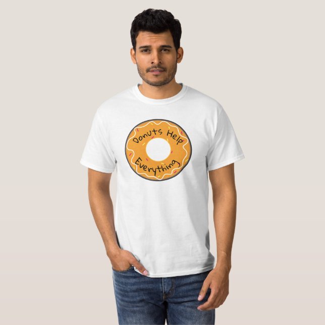 Mens Tee Doughnuts Help Everything (Front Full)