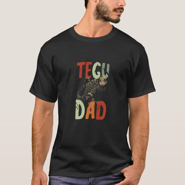 Mens Tegu Dad Reptile Tegu Lizard Pet Tegu Owner L T-Shirt (Front)