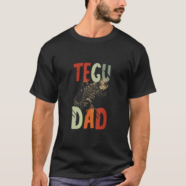 Mens Tegu Dad Reptile Tegu Lizard Pet Tegu Owner L T-Shirt (Front)